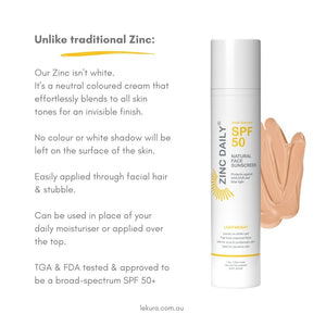 Zinc Daily® SPF 50 Natural Face Sunscreen